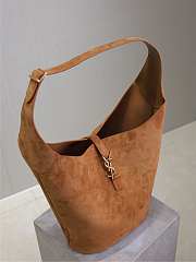 YSL Le 5à7 Suade Large Bucket Underarm Bag Size 26 × 31.5 × 13.5 cm - 5