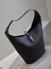 YSL Le 5à7 Large Black Bucket Underarm Bag Size 26 × 31.5 × 13.5 cm - 3