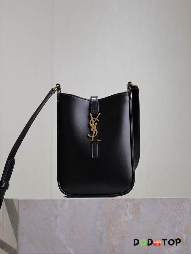 YSL Black Mobile Phone Bag Size 18 × 13.5 × 3.5 cm - 1