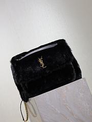 YSL Saint Laurent Black Fur Large Niki Bag Size 32 × 23 × 9 cm - 5