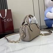 Gucci GG Emblem MiniTop Handle Bag Leather Size 16.5 x 10 x 8 cm - 6