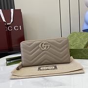 Gucci GG Double G Marmont Zipper Wallet Size 10.5 x 19 x 2 cm - 1