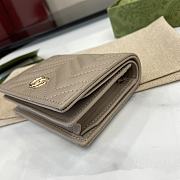 Gucci GG Marmont Card Holder Taupe Size 11 x 8.5 x 3 cm - 5