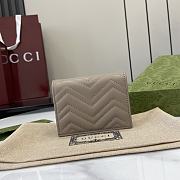 Gucci GG Marmont Card Holder Taupe Size 11 x 8.5 x 3 cm - 4