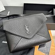 YSL Cassandre Envelope Messenger Black Size 23 x 16.5 x 6 cm - 2