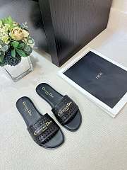 Dior Dway Slippers Black/Beige/White/Brown - 4