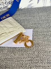 Dior Card Holder White Size 13.5 x 8.5 x 1.5 cm - 2