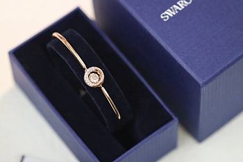 Swarovski Rose Gold Hoop Beating Heart Bracelet