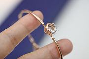 Swarovski Rose Gold Hoop Beating Heart Bracelet - 4