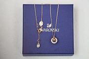 Swarovski Rose Gold Hoop Beating Heart Clavicle Necklace - 3