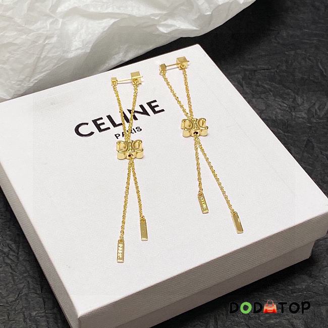 Celine vintage tassel earrings - 1