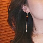 Celine vintage tassel earrings - 4