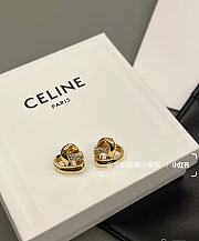 Celine Hollow Heart Earrings  - 6