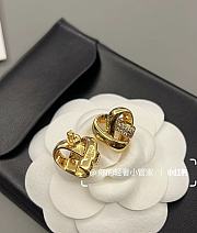 Celine Hollow Heart Earrings  - 3