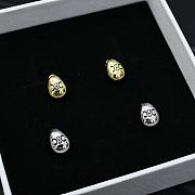 Celine gold bean earrings - 1