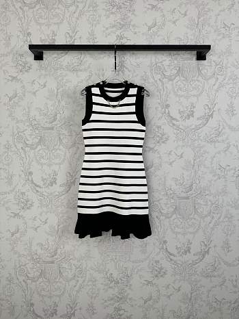 Sandro Black Striped Mini Dress