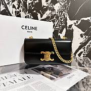 Celine Triumphal Arch Chain Bag Black Gold Size 20.5 x 11.5 x 4 cm - 1