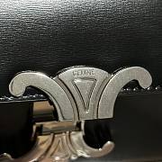 Celine Triumphal Arch Chain Bag Black Silver Size 20.5 x 11.5 x 4 cm - 3