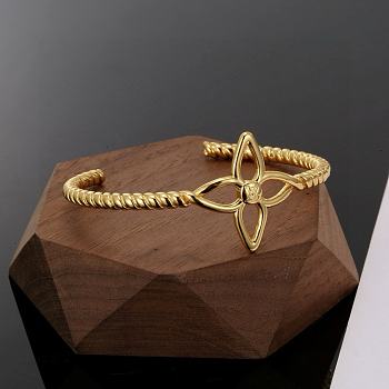 Louis Vuitton Four-Leaf Clover Open Bracelet