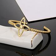 Louis Vuitton Four-Leaf Clover Open Bracelet - 6