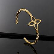 Louis Vuitton Four-Leaf Clover Open Bracelet - 5