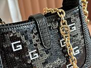 Gucci Jackie 1961 Sequin Mini Bag Black Size 19 x 13 x 3 cm - 3