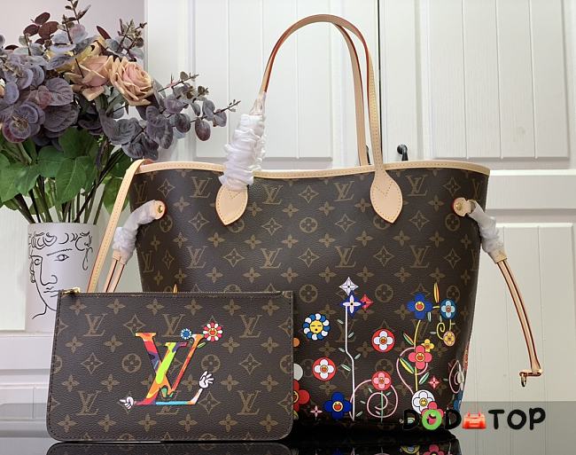 Louis Vuitton Neverfull MM Tote Bag Sunflower Size 32 x 29 x 17 cm  - 1