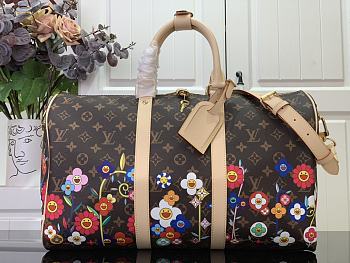 Louis Vuitton Keepall 45 Travel Bag M14182 Sunflower Size 45 x 27 x 20 cm