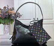 Louis Vuitton CarryAll Dark Medium Handbag M25143 Black Size 39 x 30 x 15 cm - 6