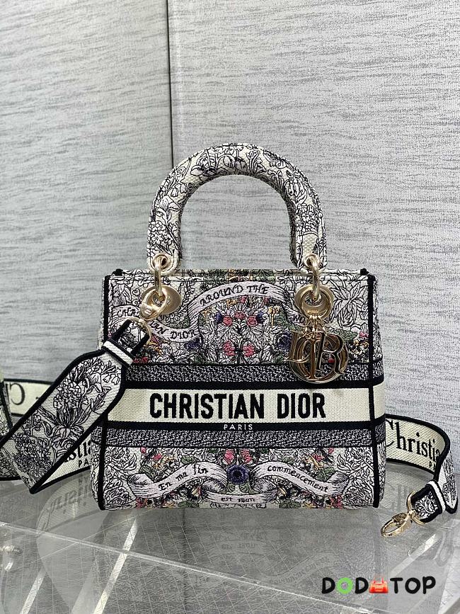 Dior Medium Lady D-Lite Bag 02 Size 24 x 11 x 20 cm - 1