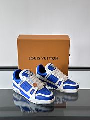 Louis Vuitton LV Men's Trainer Sneaker Blue  - 1