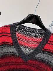 Dior Striped Sweater Red - 5