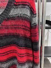 Dior Striped Sweater Red - 4