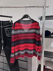 Dior Striped Sweater Red - 3