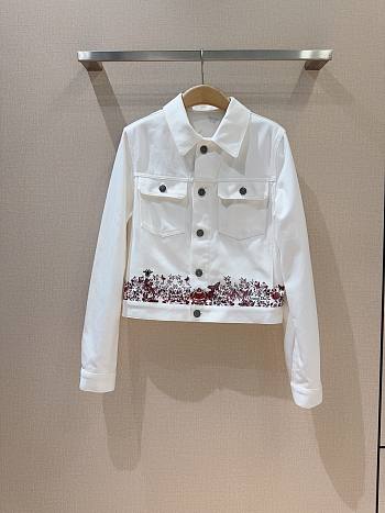 Dior White Denim Jacket 