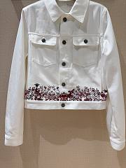 Dior White Denim Jacket  - 4