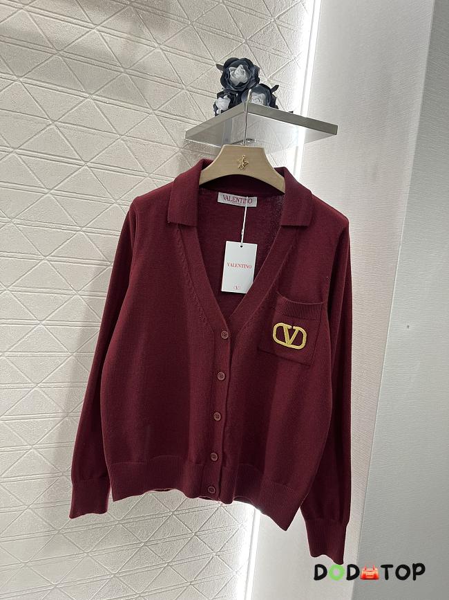 Valentino Wool Cardigan Red - 1