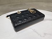 Dior Lady D-Joy New Craft Double Embroidery Medium Black Size 26 x 13.5 x 5 cm - 5