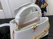 Louis Vuitton Capucines BB Handbag M12279 White Size 17.3 x 9 x 27 cm - 3