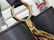 Louis Vuitton Capucines BB Handbag M12345 Black Size 17.3 x 9 x 27 cm - 5