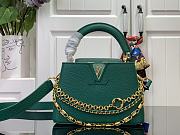 Louis Vuitton Capucines Mini Handbag M11906 Green Size 21 x 13.6 x 8 cm - 1