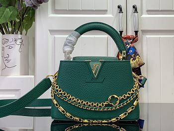 Louis Vuitton Capucines Mini Handbag M11906 Green Size 21 x 13.6 x 8 cm