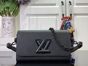 Louis Vuitton Twist West Handbag M25236 Black Size 12 x 7 x 23.5 cm