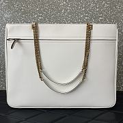 Valentino Garavani Large White Chain Tote Bag Size 45 x 35 x 3.5 cm - 4