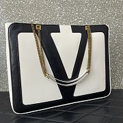 Valentino Garavani Large White Chain Tote Bag Size 45 x 35 x 3.5 cm - 3