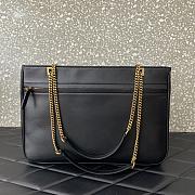 Valentino Garavani Medium Black Chain Tote Bag Size 37 x 26 x 2 cm - 3