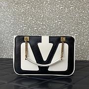 Valentino Garavani Small White Chain Tote Bag Size 27 x 18 x 3 cm - 1