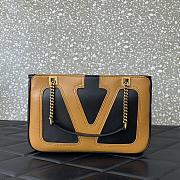 Valentino Garavani Small Black Chain Tote Bag Size 27 x 18 x 3 cm - 1