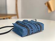 Chloe Woody Denim Blue Tote Bag Mini Size 20 x 14 x 6 cm  - 5