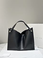 The Row Alexia Small Tote Bag in Grained Calfskin Black Size 36 x 29 x 15 cm - 1